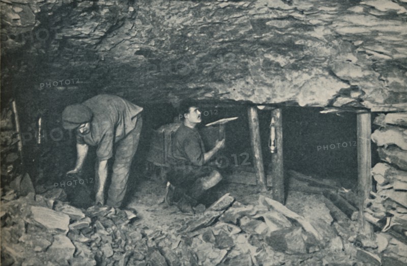 'Unselfconscious Heroes Who Toil in Danger's Face', c1935. Artist: Unknown.
