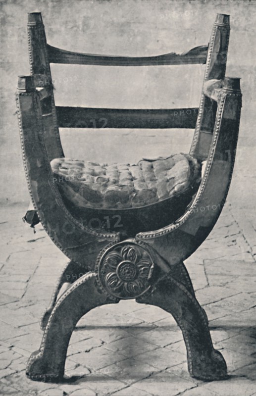 Queen Mary's Chair in Winchester Cathedral. A.D. 1554.', 1928. Artist: Unknown.