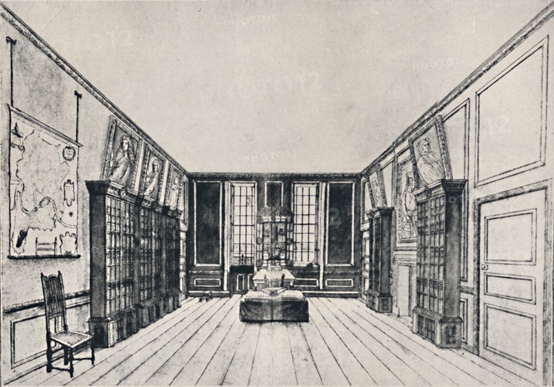 'View Towards the Thames in Samuel Pepys's Library, York Buildings', 1928. Artist: Unknown.