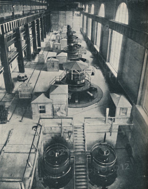 'Instruments of Power for the Rushing Waters of Niagara River', c1935. Artist: Unknown.