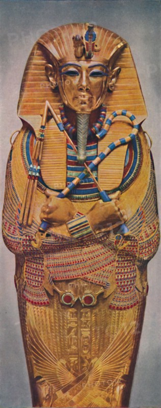 'The Dead Pharoah's Golden Coffin', c1935. Artist: Unknown.