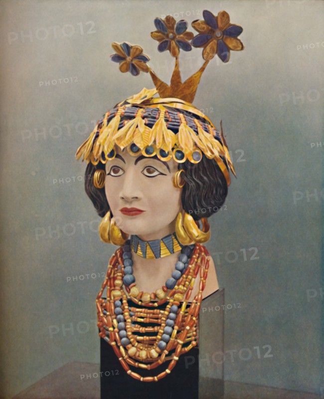 'Jewels of a Lady of the Court in the Great Days of Ur', c1935. Artist: Joint Expedition to Ur.