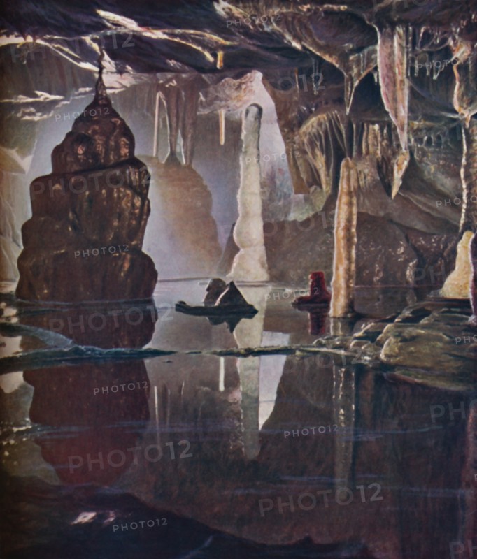 'The 'Transformation Scene' in Cox's Cave at Cheddar', c1935. Artist: Unknown.