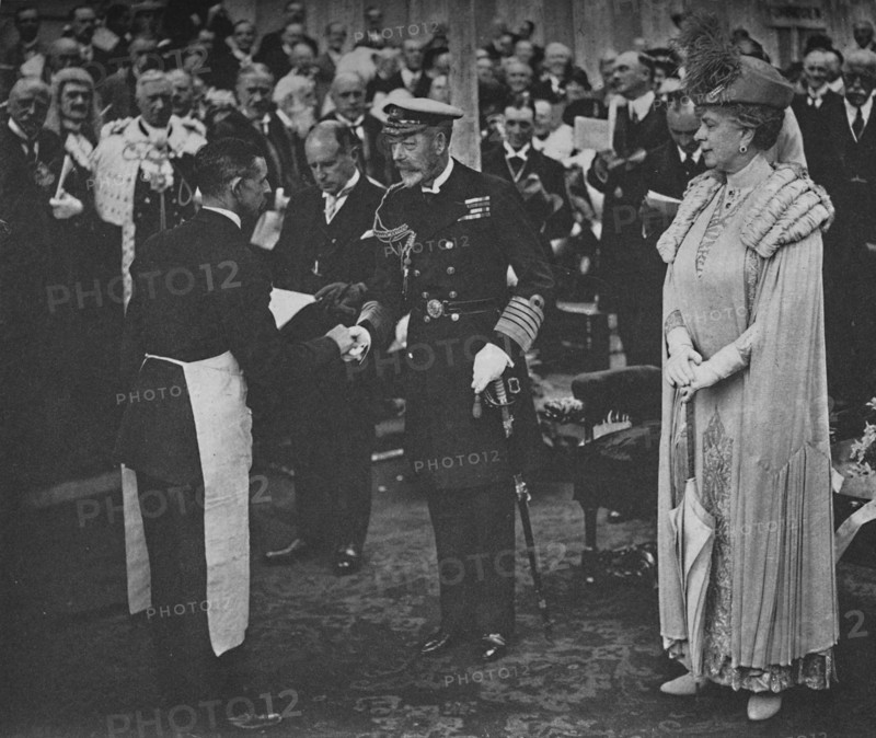 'The King and the Mason May 23rd 1925', (1928). Artist: Unknown.