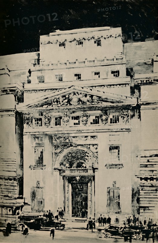 'Lloyd's New Building: Entrance in Leadenhall Street', 1928. Artist: Unknown.