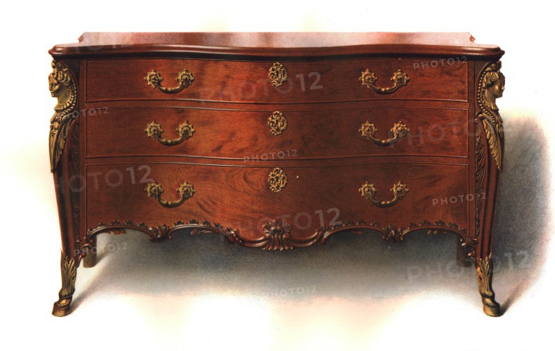 Mahogany commode, 1906. Artist: Shirley Slocombe.