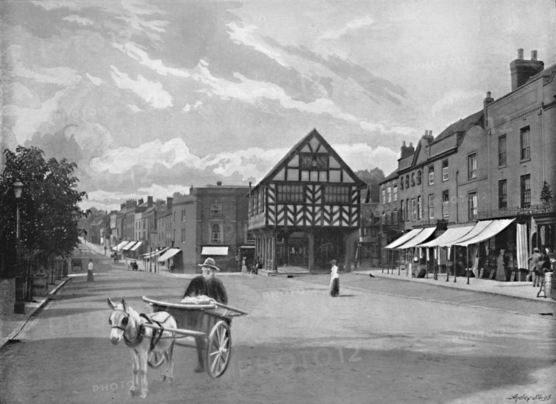 'Market Place, Ledbury', c1896. Artist: Valentine & Sons.