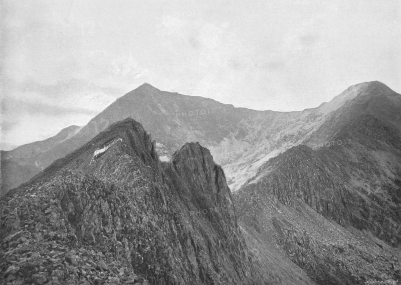 'Snowdon and Crib Coch', c1896. Artist: I Slater.