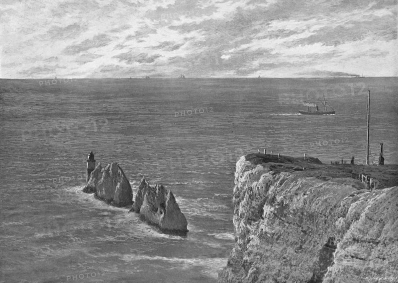 'The Needles, Isle of Wight', c1896. Artist: Poulton & Co.