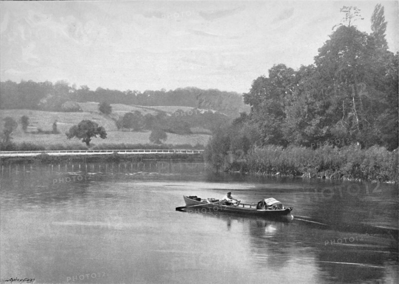 'The Thames at Runnymede', c1896. Artist: Valentine & Sons.