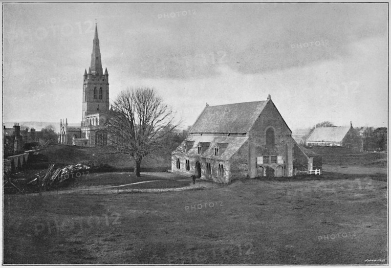 'Oakham: Church and Remains of Castle', c1896. Artist: AL Knighton.