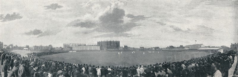 'Surrey and Australians Cricket March at Kennington Oval', c1896. Artist: E Hawkins and Co.