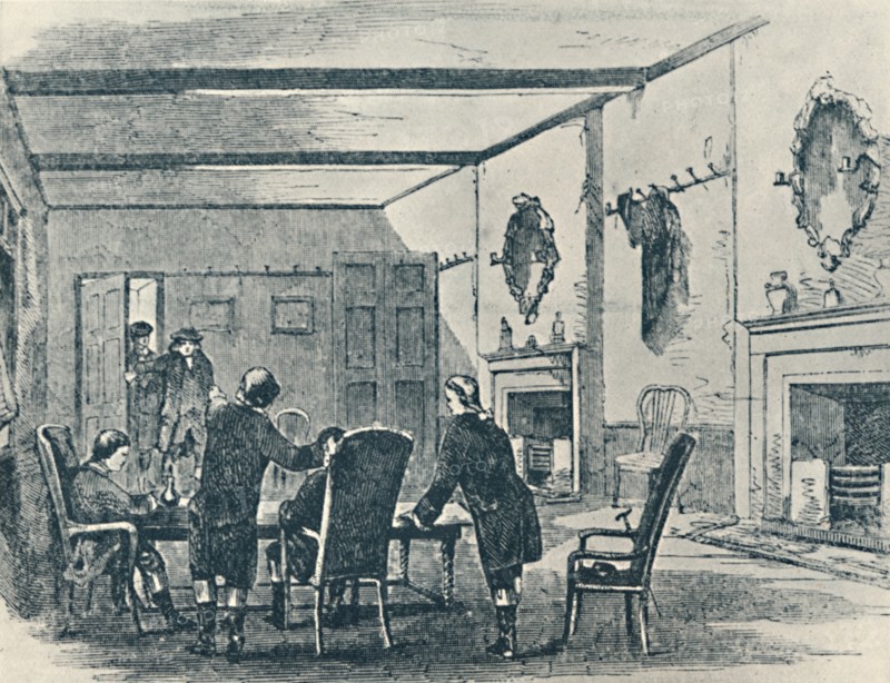 'Parlour of the Three Crowns Inn, Lichfield', 1907. Artist: Unknown.