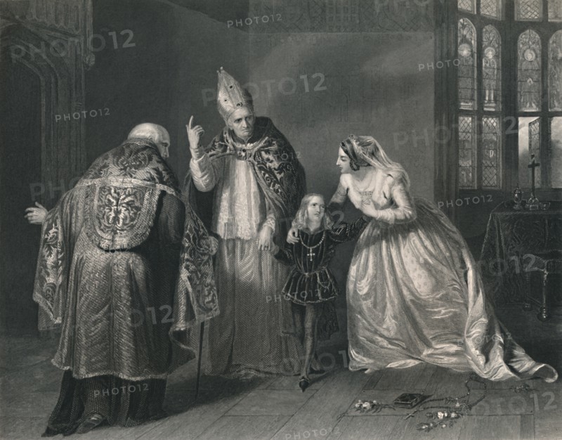 'Queen Elizabeth and the Duke of York. (King Richard III)', c1870. Artist: H Robinson.
