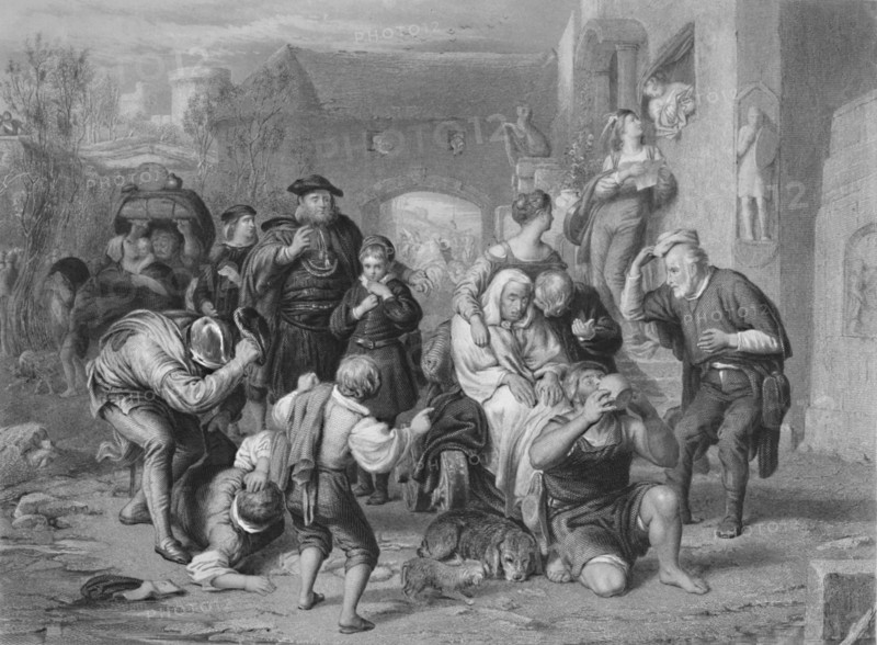 'The Seven Ages of Man (As You Like It)', c1870. Artist: H Bourne.
