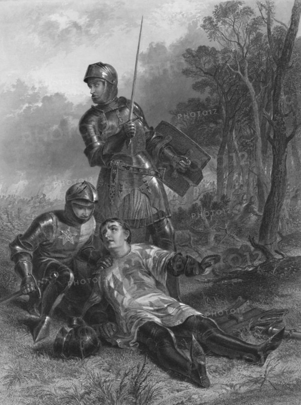 'The Death of the Earl of Warwick (King Henry VI)', c1870. Artist: T Brown.