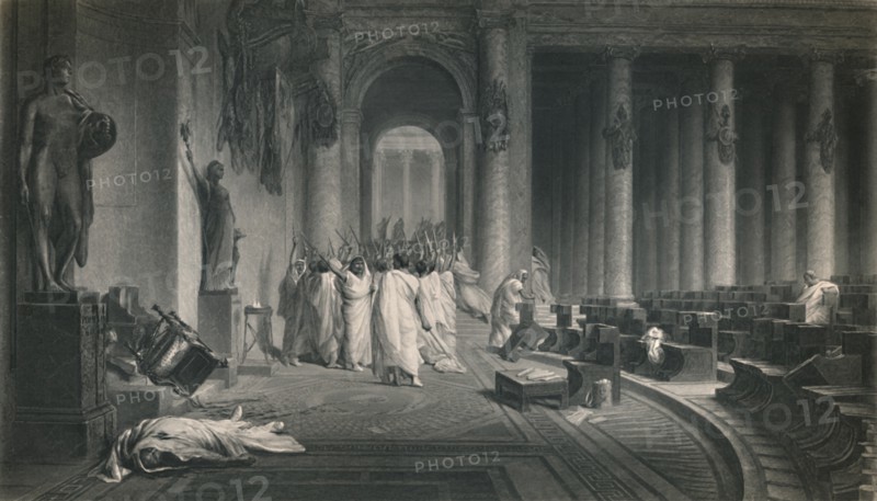 'The Death of Caesar. (Julius Caesar)', c1870. Artist: JC Armytage.