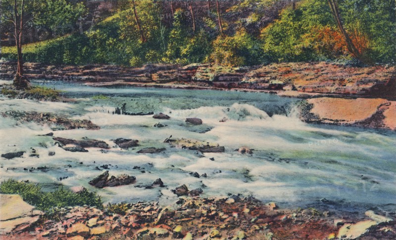 'Rapid Waters, Cherokee Park', 1942. Artist: Caufield & Shook.