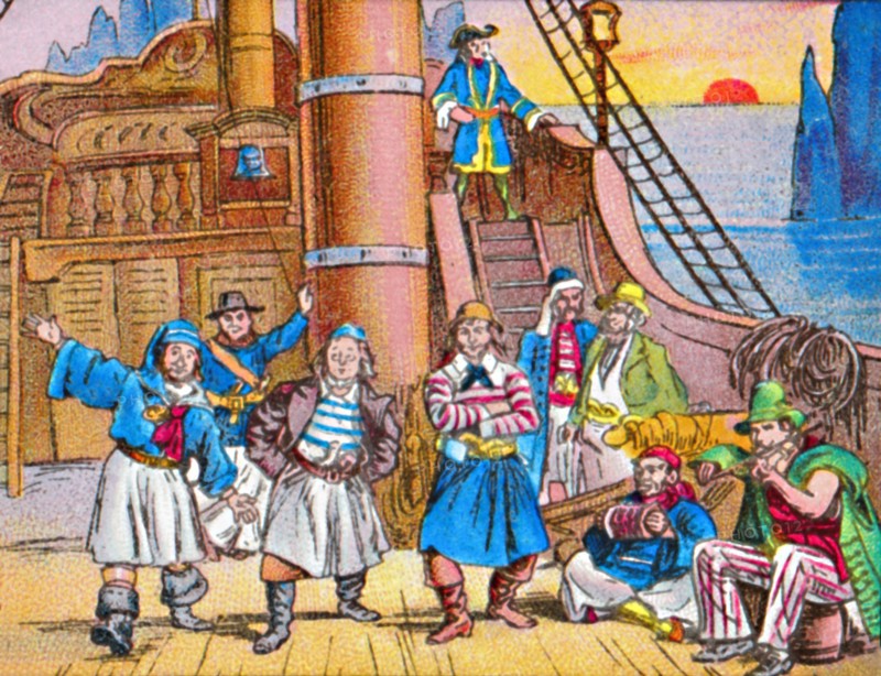 'The pirates at home', c1905.  Artist: Unknown.