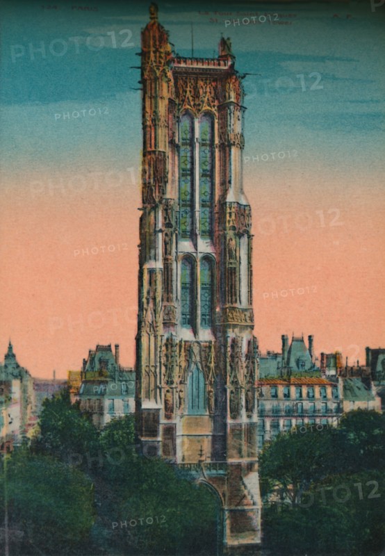 The Tour Saint-Jacques, Paris, c1920. Artist: Unknown.