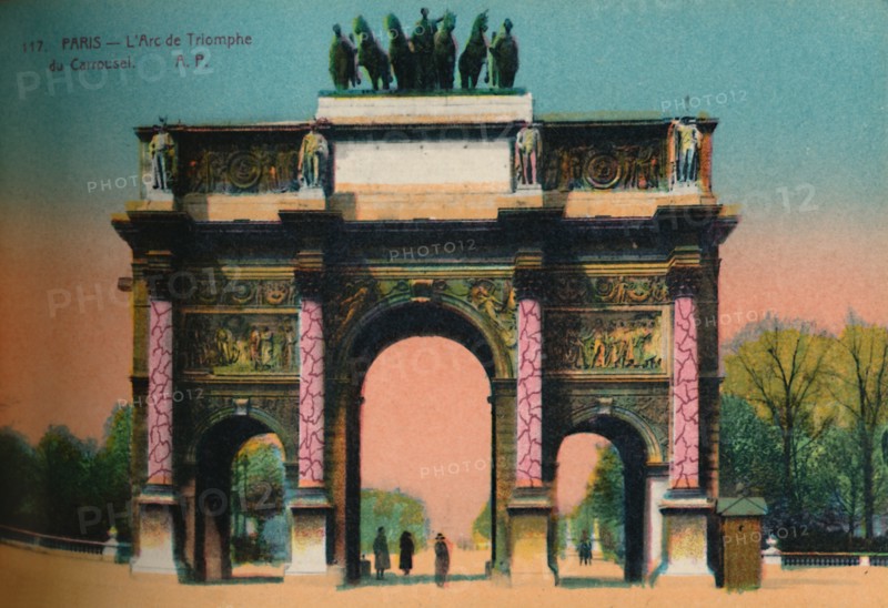 The Arc de Triomphe du Carrousel, Paris, c1920. Artist: Unknown.