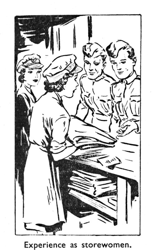 'Experience as storewomen', 1940. Artist: Unknown.