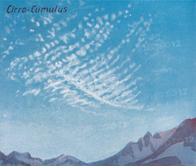 'Cirro-Cumulus - A Dozen of the Principal Cloud Forms In The Sky', 1935. Artist: Unknown.