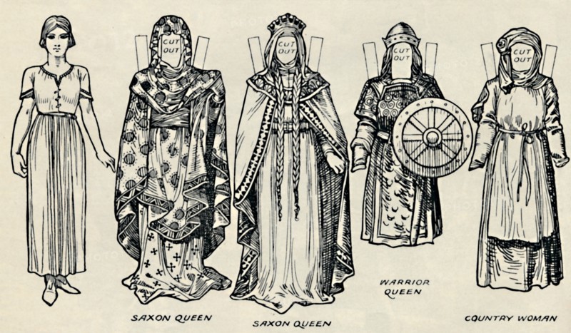'The Gallery of British Costume: The Dress of Danes & Later Anglo-Saxons', c1934. Artist: Unknown.