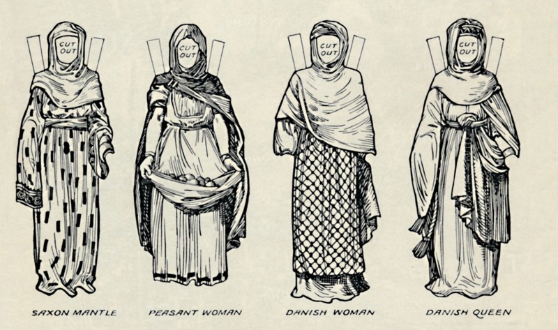 'The Gallery of British Costume: The Dress of Danes & Later Anglo-Saxons', c1934. Artist: Unknown.
