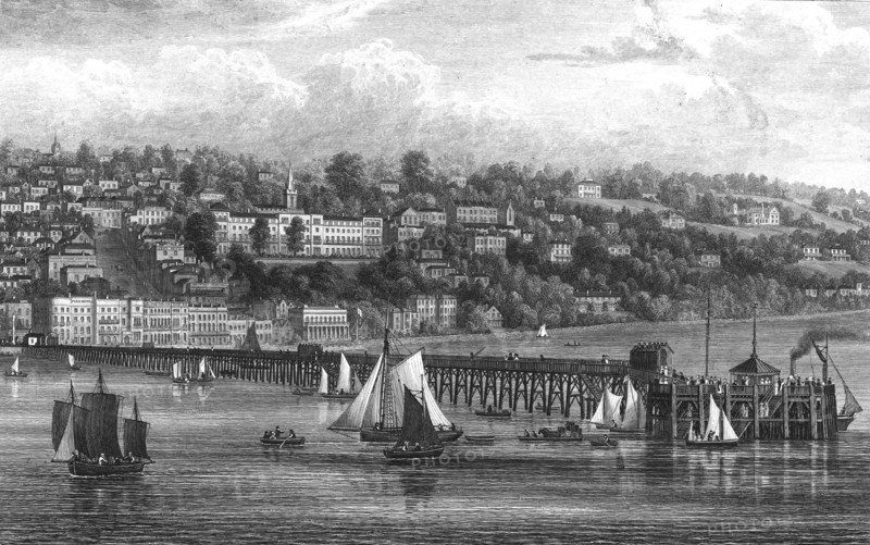 Ryde, Isle of Wight, 1855. Artist: George Brannon.