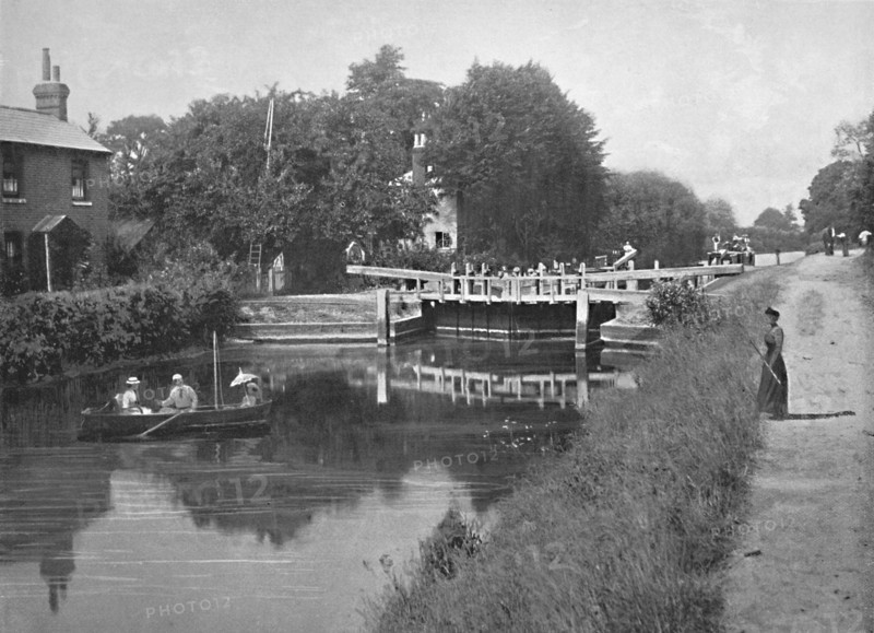 'Sonning Lock: On the Thames', c1896. Artist: GW Wilson and Company.