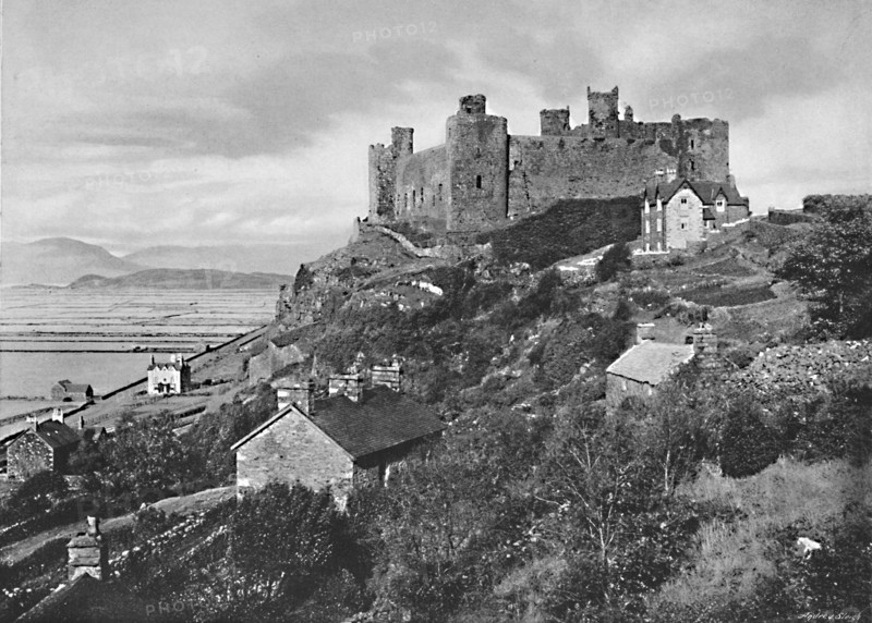 'Harlech Castle', c1896. Artist: Catherall & Pritchard.