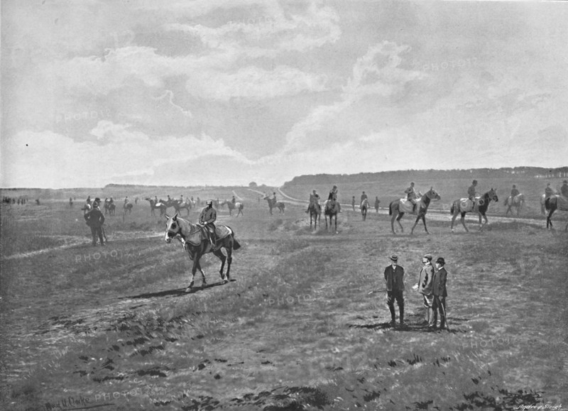 'Bury Hills, Newmarket', c1896. Artist: HR Sherborn.