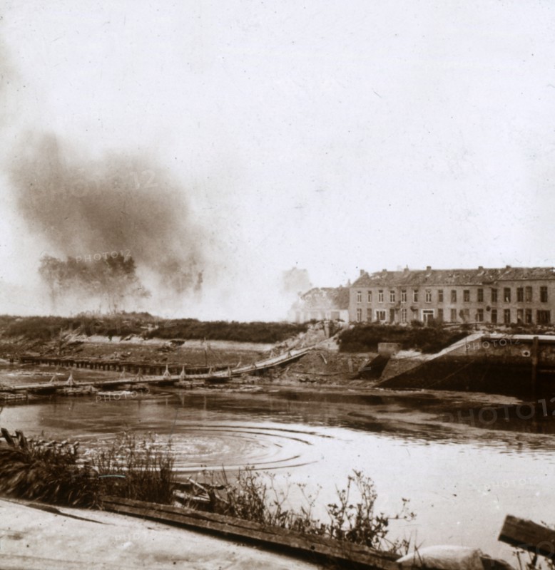 Explosion, Nieuwpoort, Flanders, Belgium, c1914-c1918. Artist: Unknown.