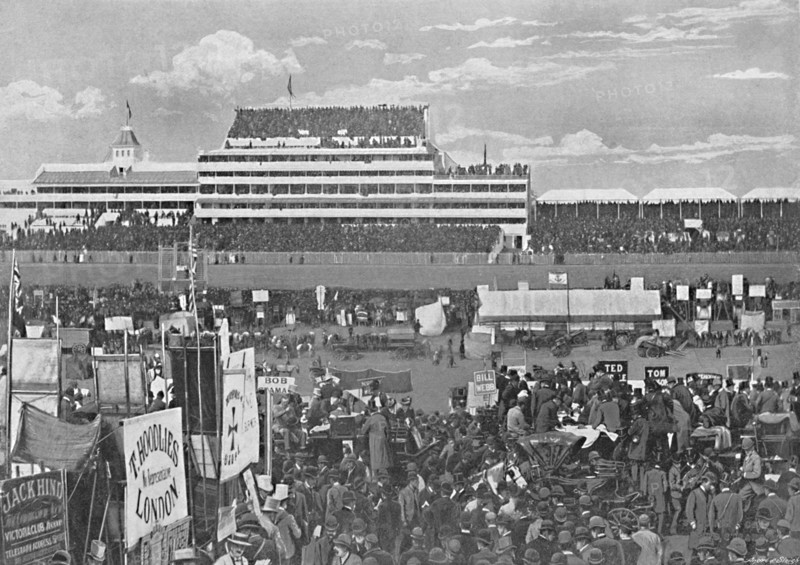 'Derby Day at Epsom', c1896. Artist: Spooner & Company.
