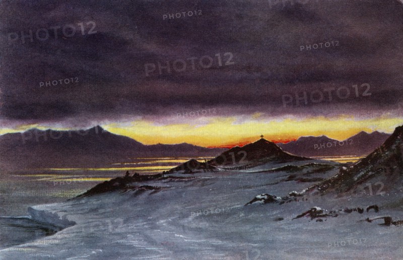 'Hut Point, Midnight, March 27th, 1911', (1913). Artist: Edward Wilson.