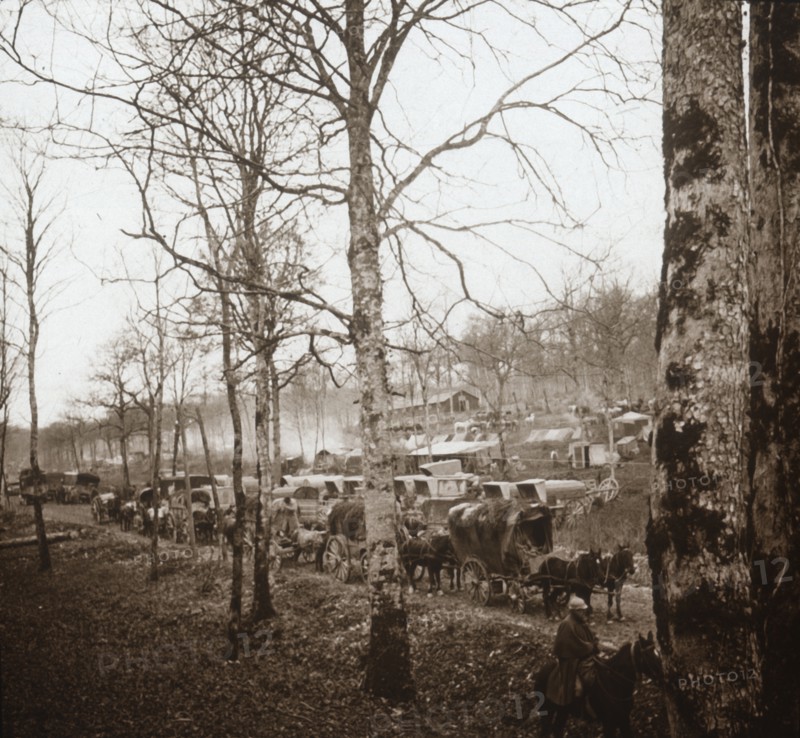 Convoy, Somme, northern France, c1914-c1918. Artist: Unknown.