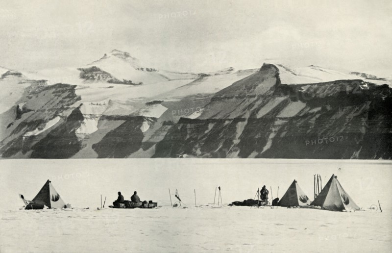 'Camp Under The Wild Range', 20 December 1911, (1913). Artist: Robert Falcon Scott.