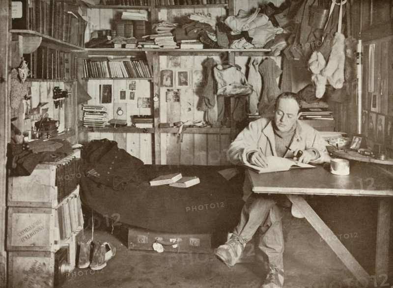 'Captain Scott in His 'Den', c1911, (1913). Artist: Herbert Ponting.