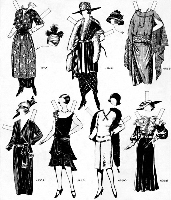 'The Gallery of Historic Costume: Dresses Worn During the Twentieth Century', c1934. Artist: Unknown.