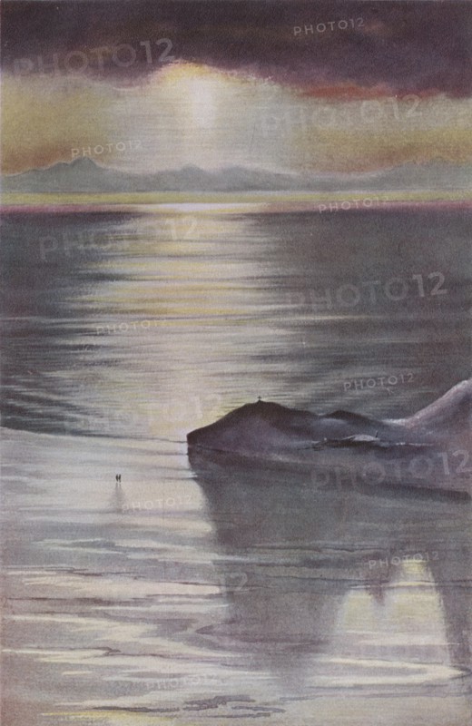 'Hut Point from Observation Hill', 1911, (1913).  Artist: Edward Wilson.