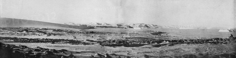 'A Panorama of Cape Roberts Looking North', c1911, (1913).  Artist: T Griffith Taylor.