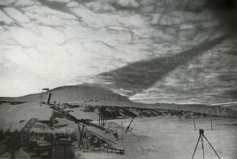 'The Shadow of Mount Erebus on the Clouds', September 1911, (1913). Artist: Frank Debenham.