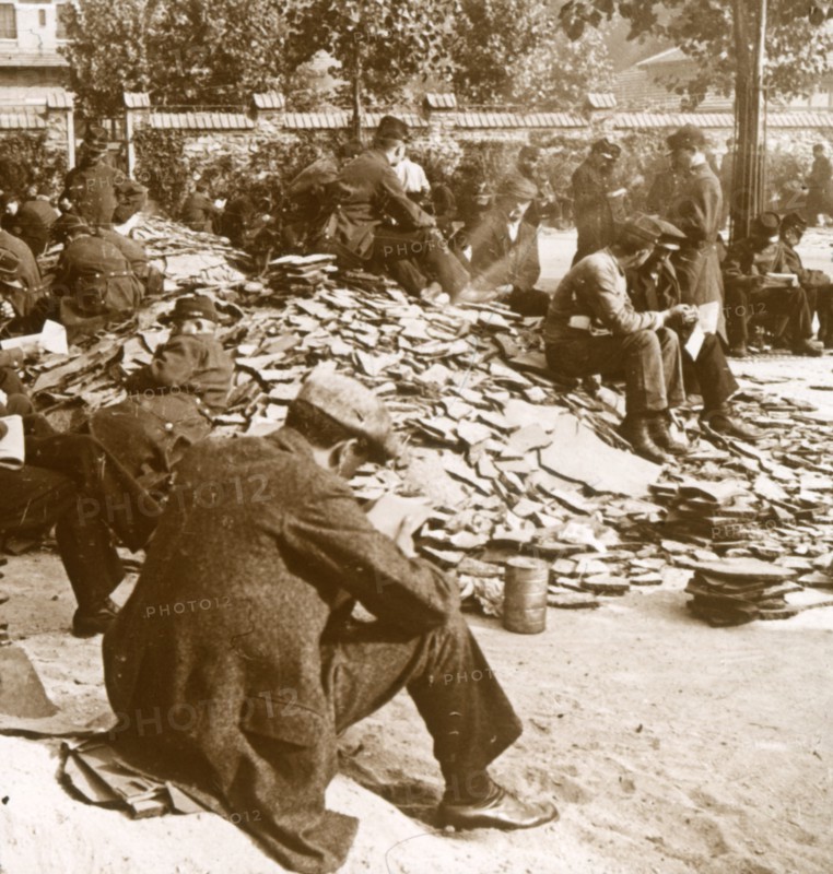 Mobilisation, Paris barracks, c1914. Artist: Unknown.
