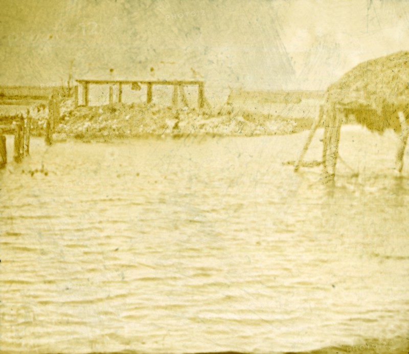 Flood, Ramskapelle, Belgium, c1914-c1918. Artist: Unknown.