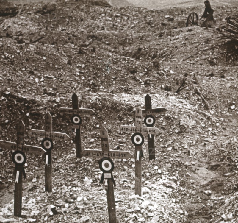 Destroyed battery, Fort Vaux, northern France, c1914-c1918. Artist: Unknown.