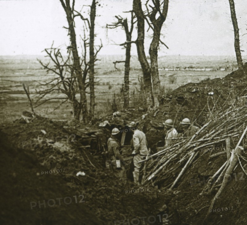 Les Éparges, northern France, 1915.  Artist: Unknown.