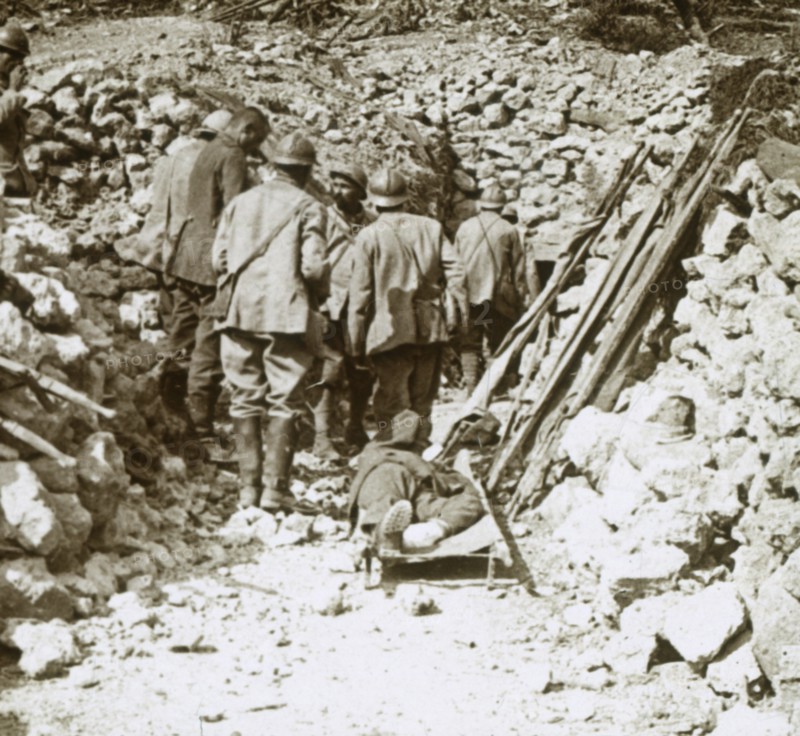 German wounded, Thiaumont, Verdun, northern France, c1914-c1918. Artist: Unknown.
