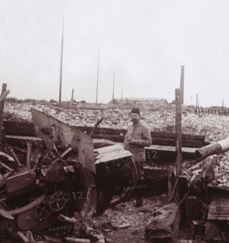 Destruction, Carency, northern France, c1914-c1918.  Artist: Unknown.