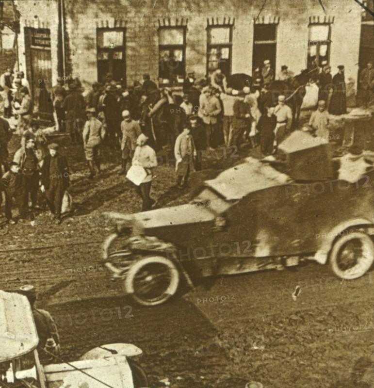 Armoured car, France, c1916-c1918. Artist: Unknown.